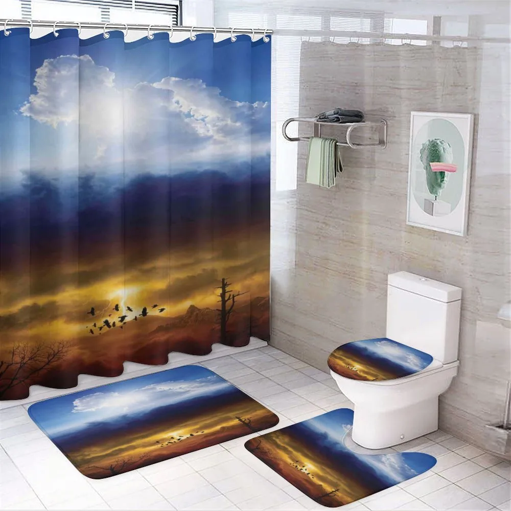 Sun Stormy Sky Heaven — 4-Piece Bathroom Set preview