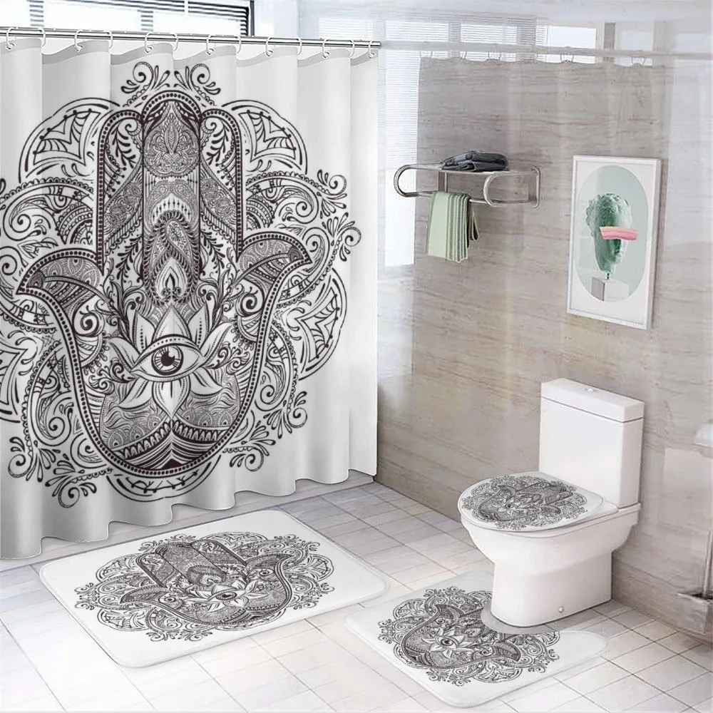 Swirls from East — 4-Piece Bathroom Set preview