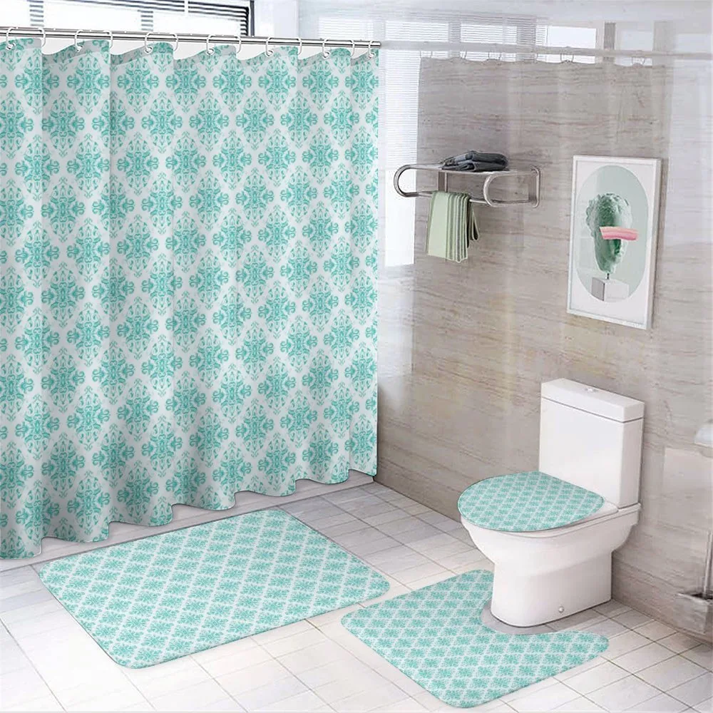 Vintage Floral Swirls — 4-Piece Bathroom Set preview