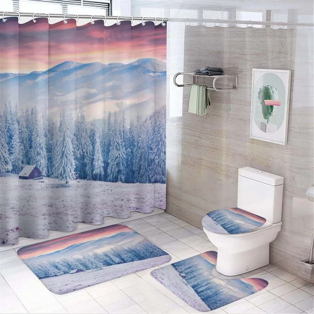 Calm Scenic Countryside — 4-Piece Bathroom Set preview