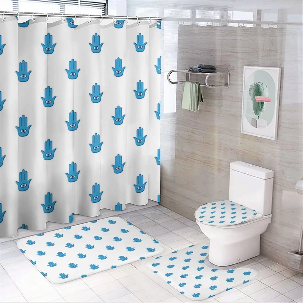 Cartoon Hand Eye — 4-Piece Bathroom Set preview