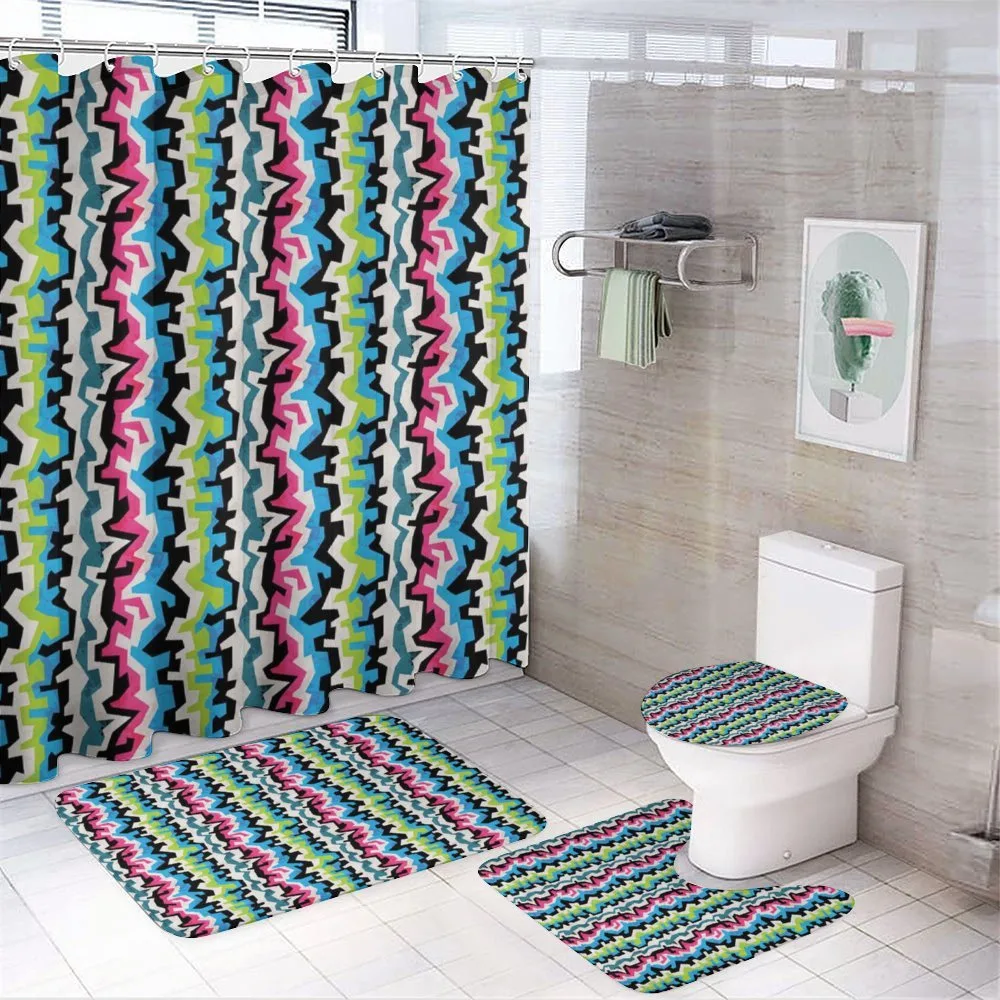 Formless Retro Lines — 4-Piece Bathroom Set preview