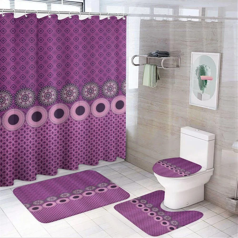 Geometric Oriental Composition — 4-Piece Bathroom Set preview