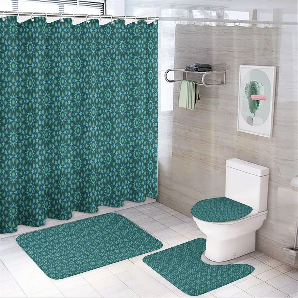 Moroccan Star Design Ornate 4-Piece Bathroom Set product video