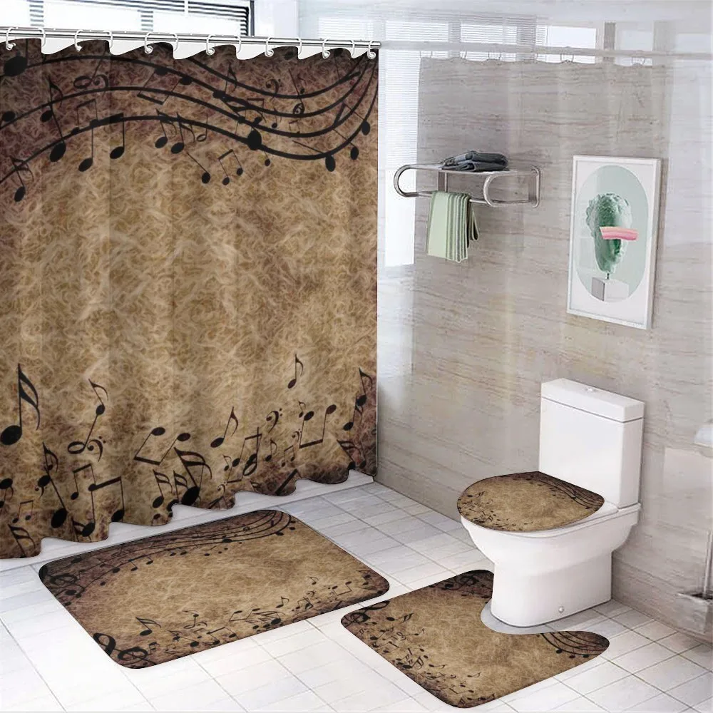 Notes with Sheet Monochrome — 4-Piece Bathroom Set preview