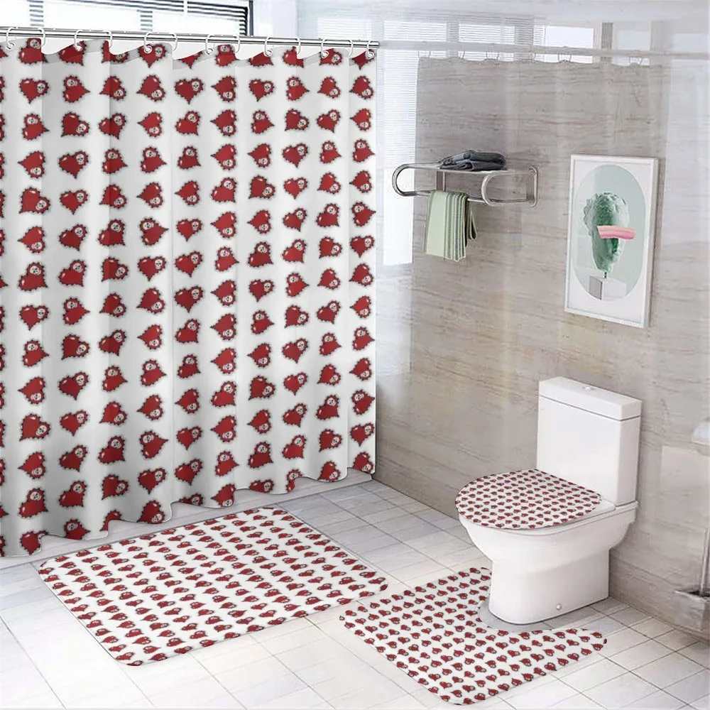 Skeleton Hearts — 4-Piece Bathroom Set preview
