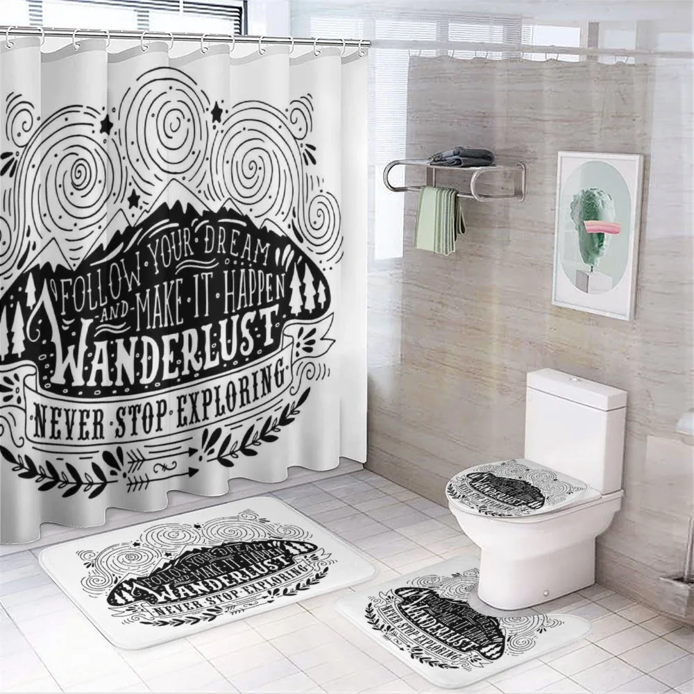 Wanderlust Follow Dreams — 4-Piece Bathroom Set preview