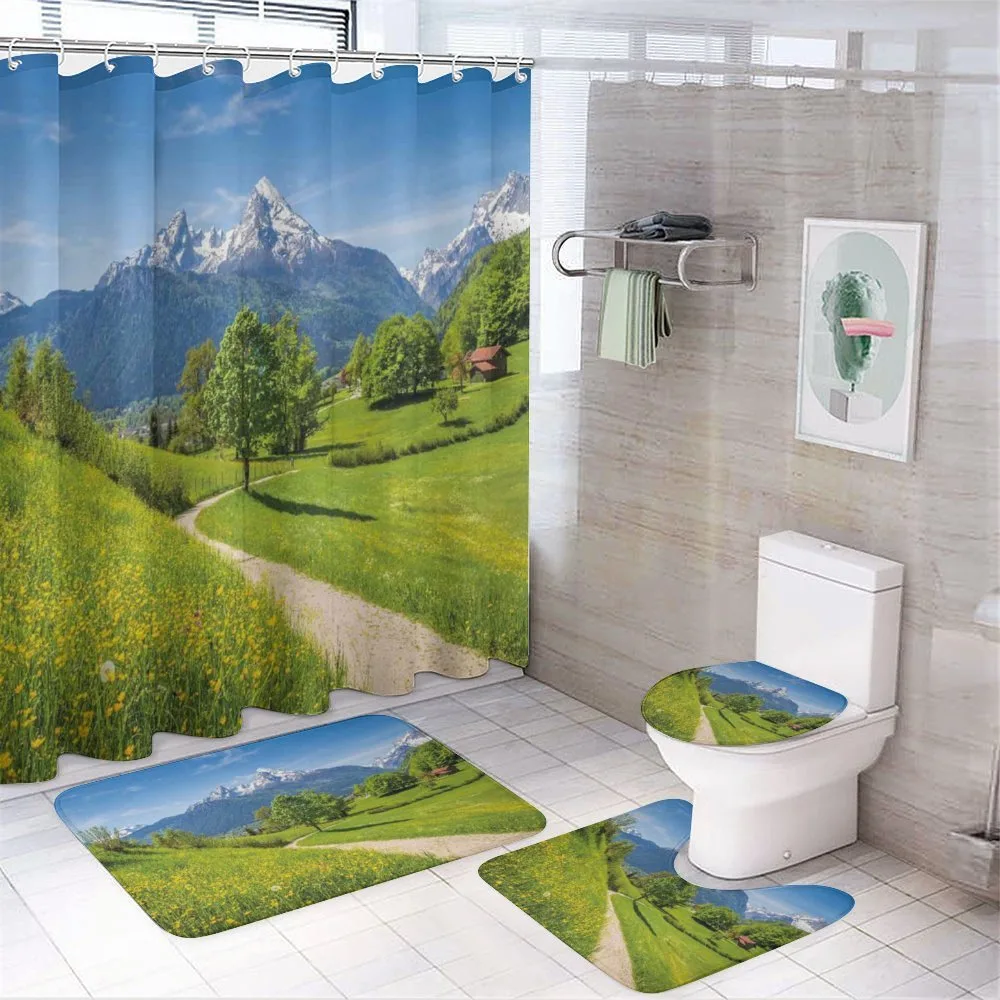 Wild Flowers in Alps — 4-Piece Bathroom Set preview