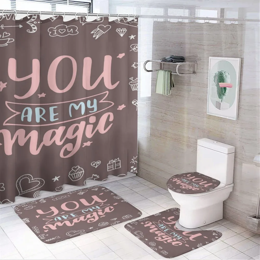 You are My Magic Outline — 4-Piece Bathroom Set preview