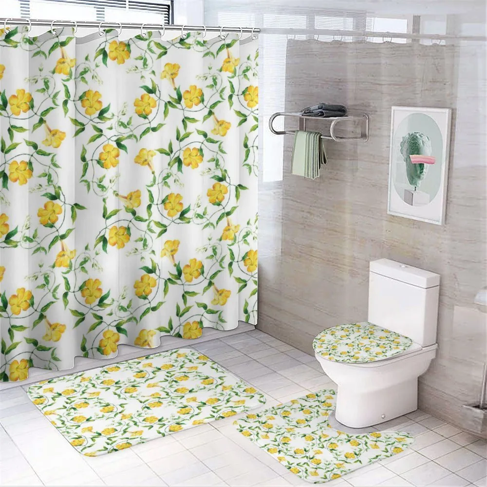 Botanical Theme — 4-Piece Bathroom Set preview