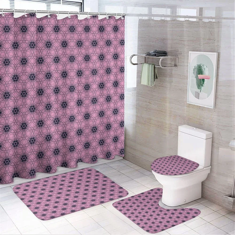 Dreamy Floral Ornament — 4-Piece Bathroom Set preview