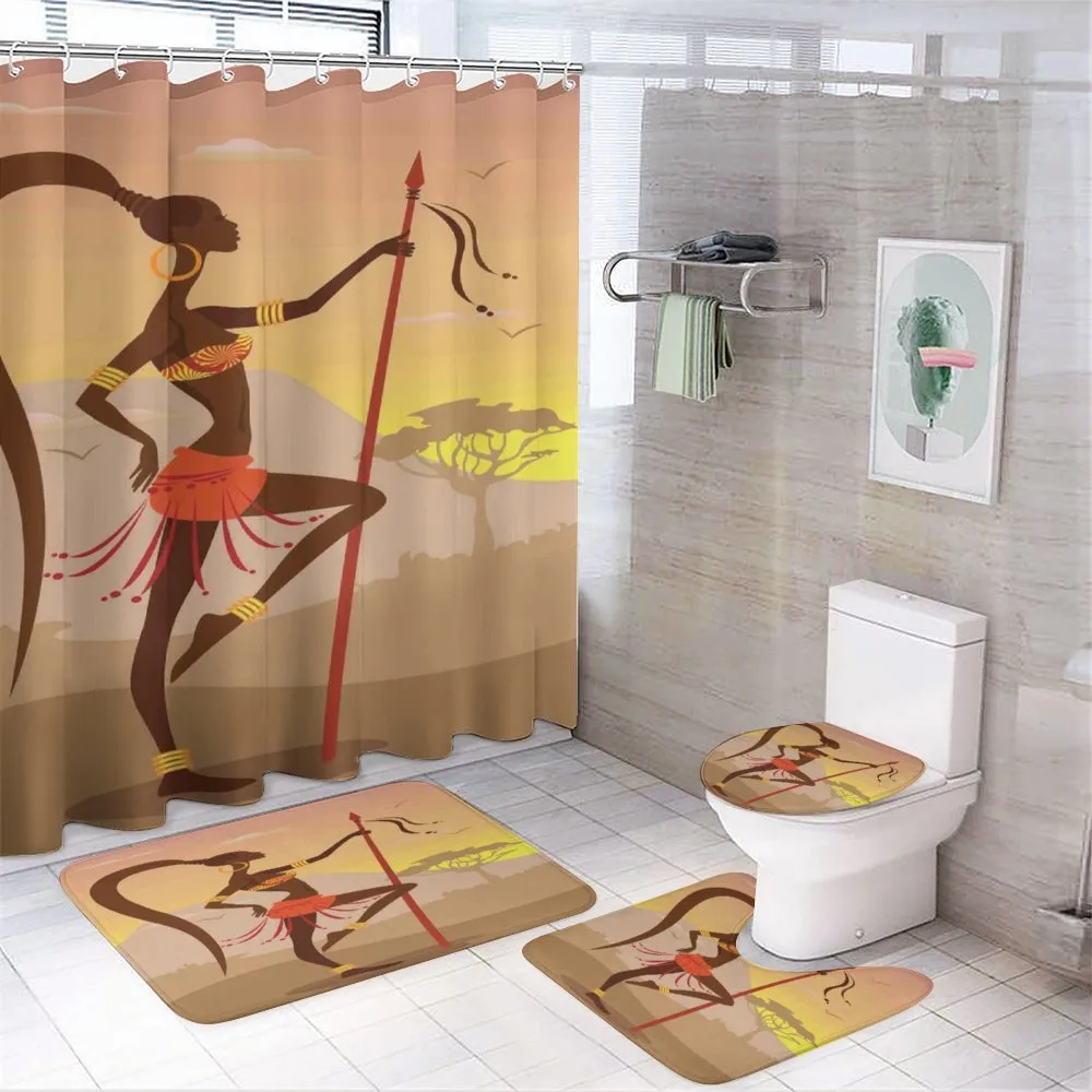 Savannah Amazon Girl Retro — 4-Piece Bathroom Set preview