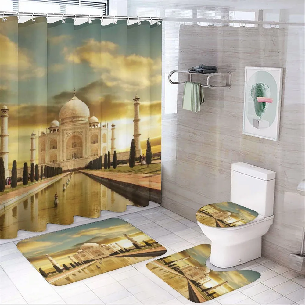 Taj Mahal Photography — 4-Piece Bathroom Set preview