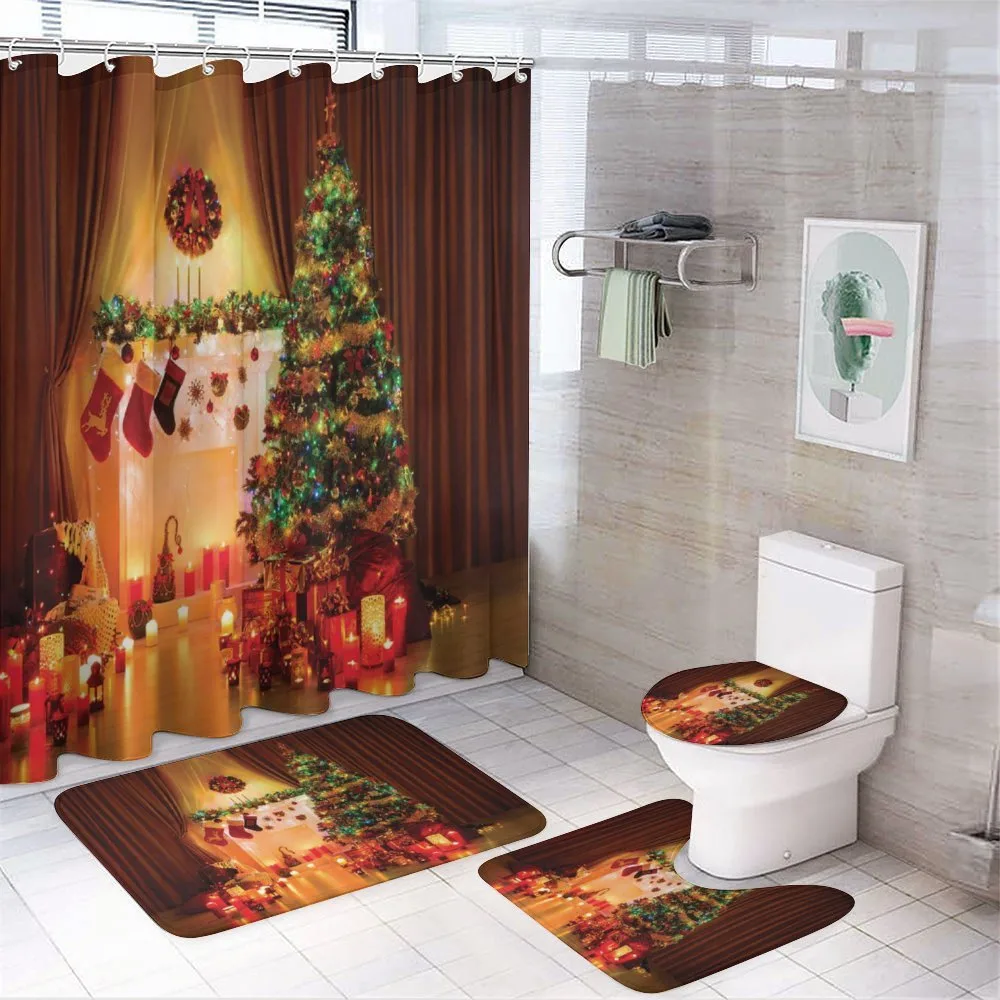 Tree Festive Presents — 4-Piece Bathroom Set preview