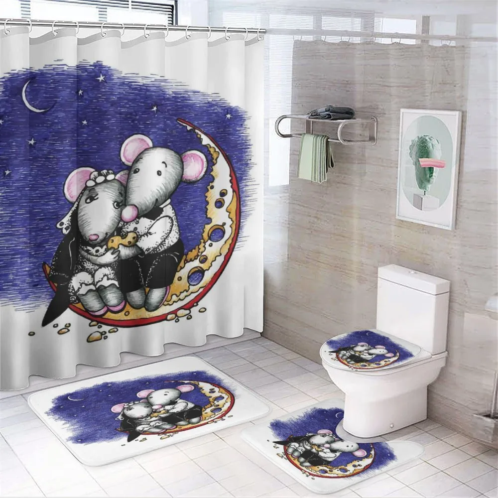 Valentines Couple Wedding — 4-Piece Bathroom Set preview