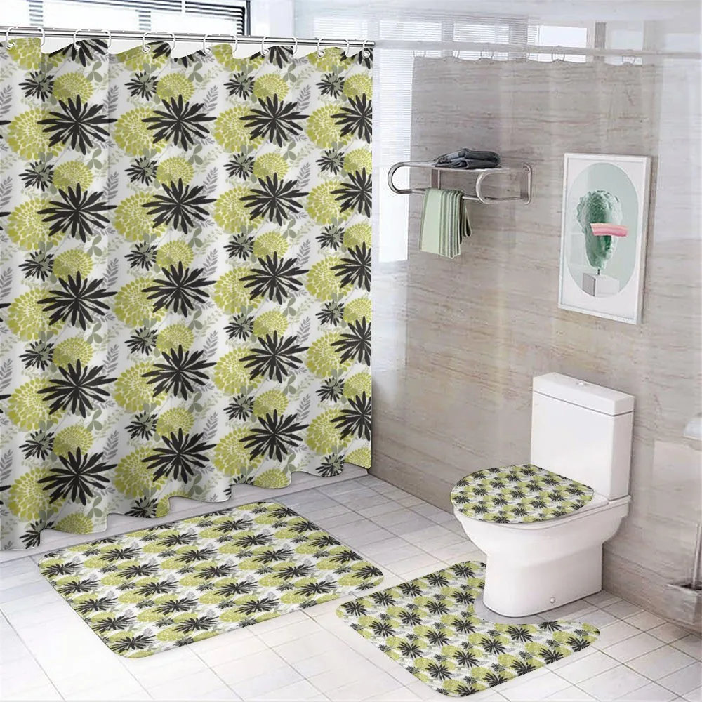 Vibrant Petals Stalks — 4-Piece Bathroom Set preview