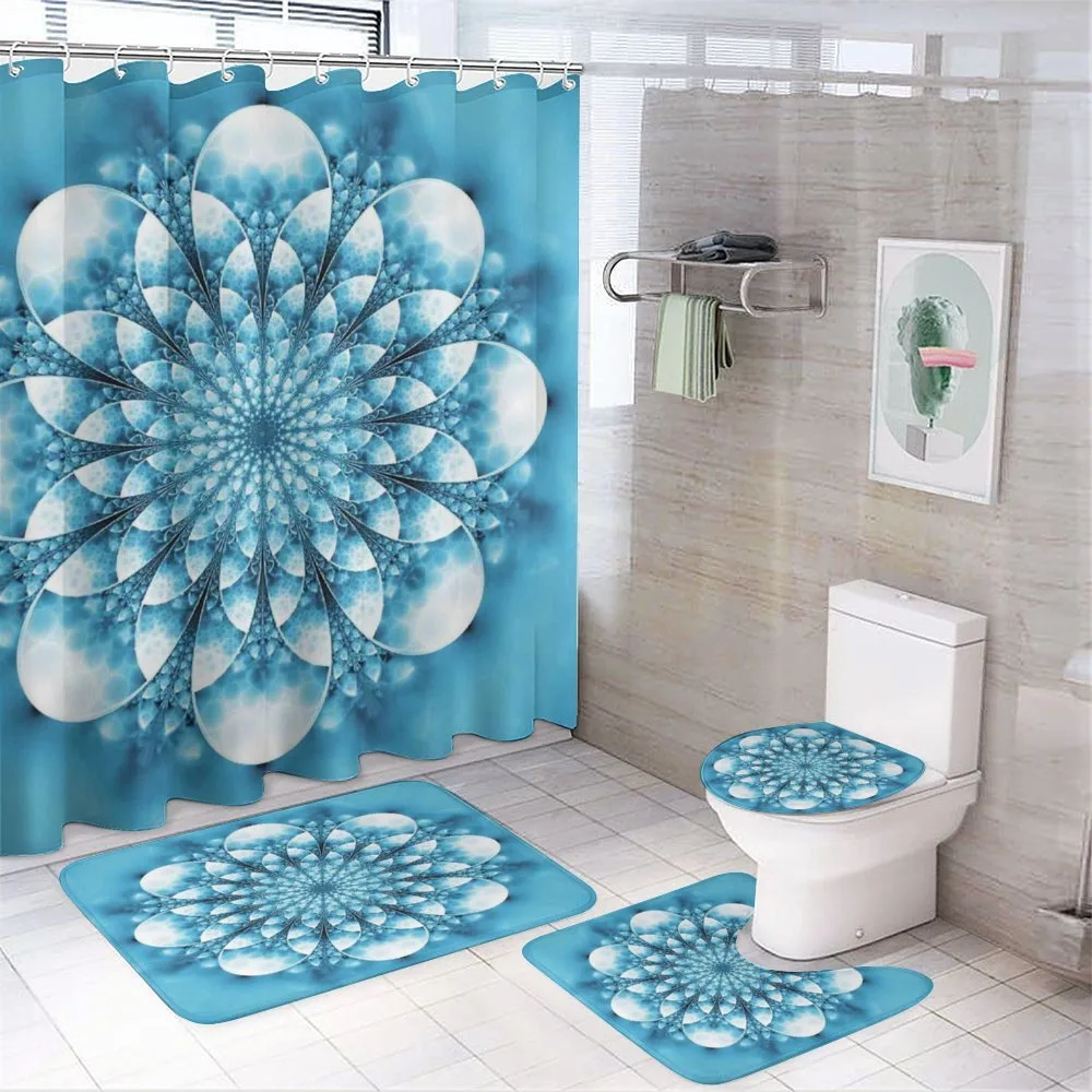 Abstract Exotic Flower — 4-Piece Bathroom Set preview