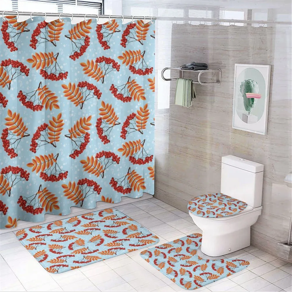Dried Leaf Bunch of Berry — 4-Piece Bathroom Set preview