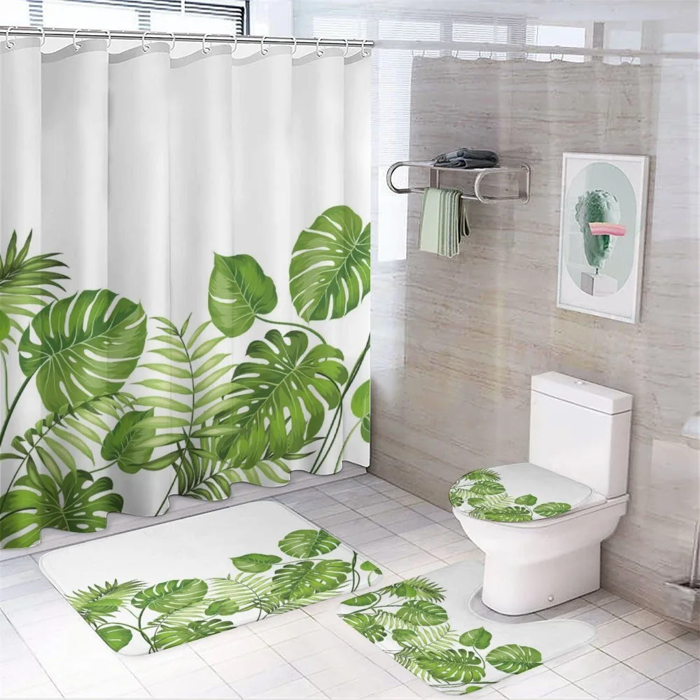 Foliage Swirls Botanic — 4-Piece Bathroom Set preview