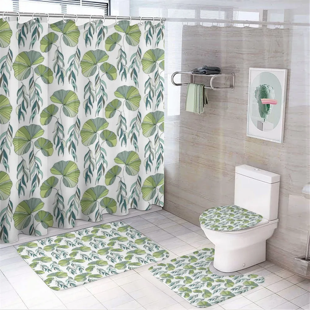 Foliage Water Lilies — 4-Piece Bathroom Set preview