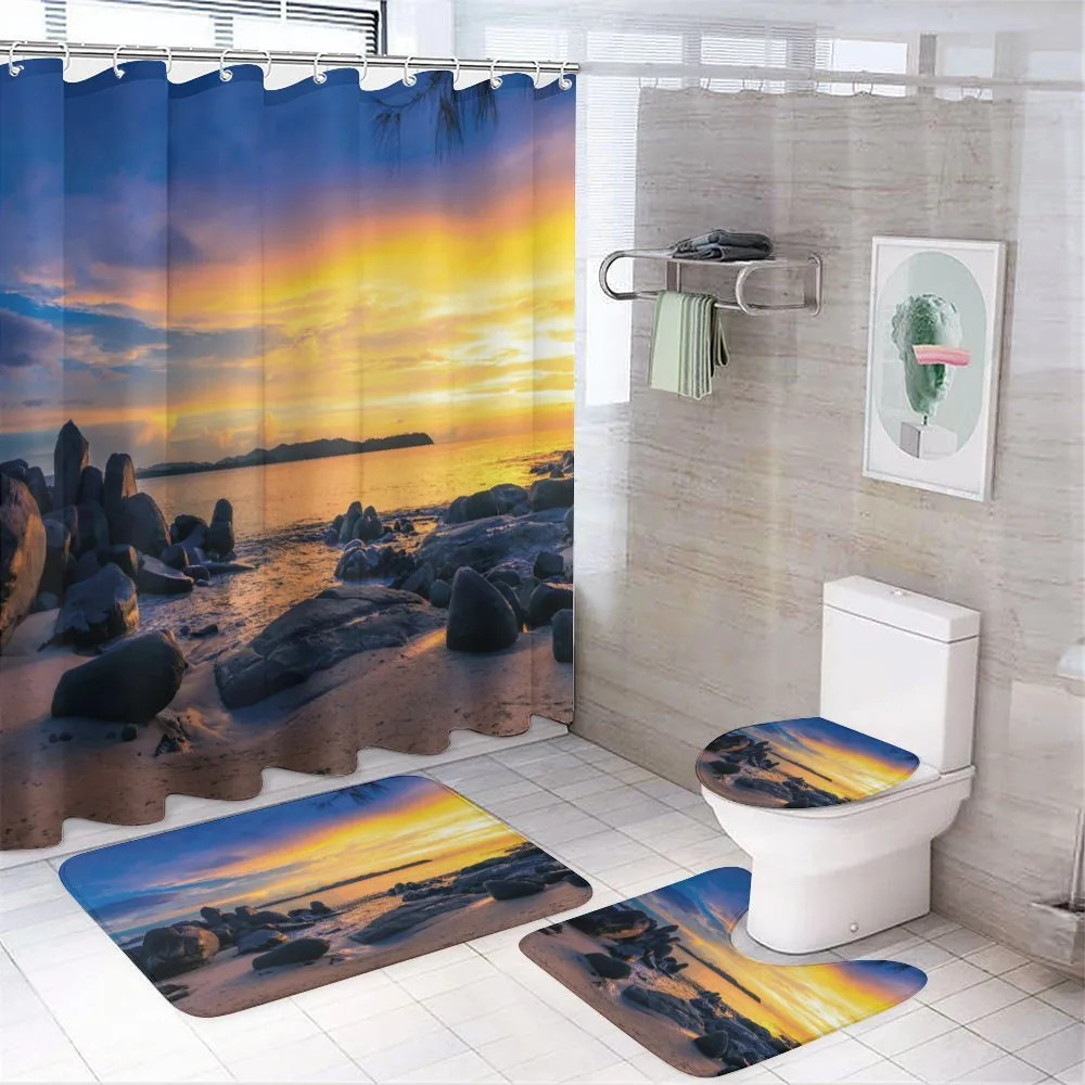 Horizon Sky Beach View — 4-Piece Bathroom Set preview