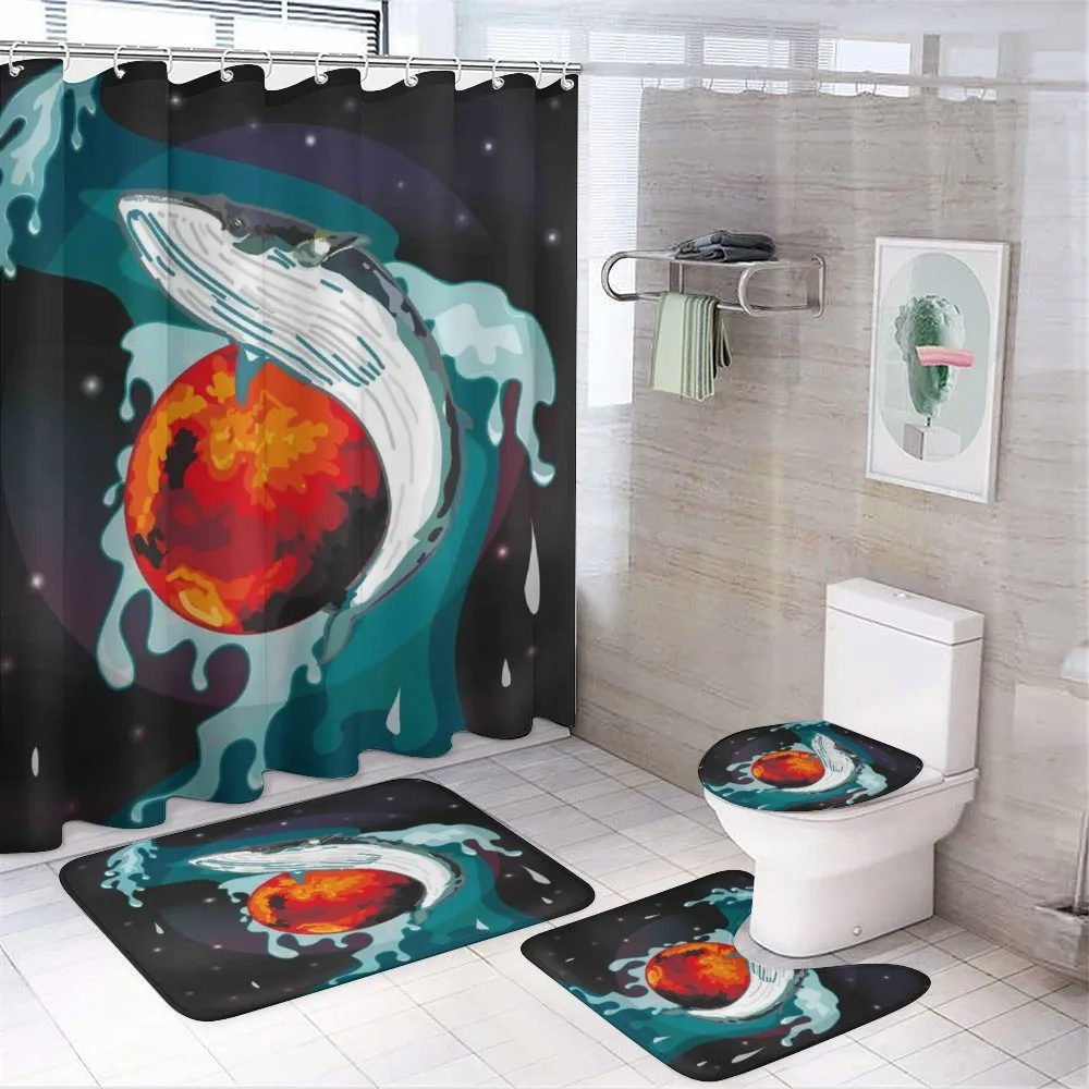 Whale and Fisher Sailor — 4-Piece Bathroom Set preview