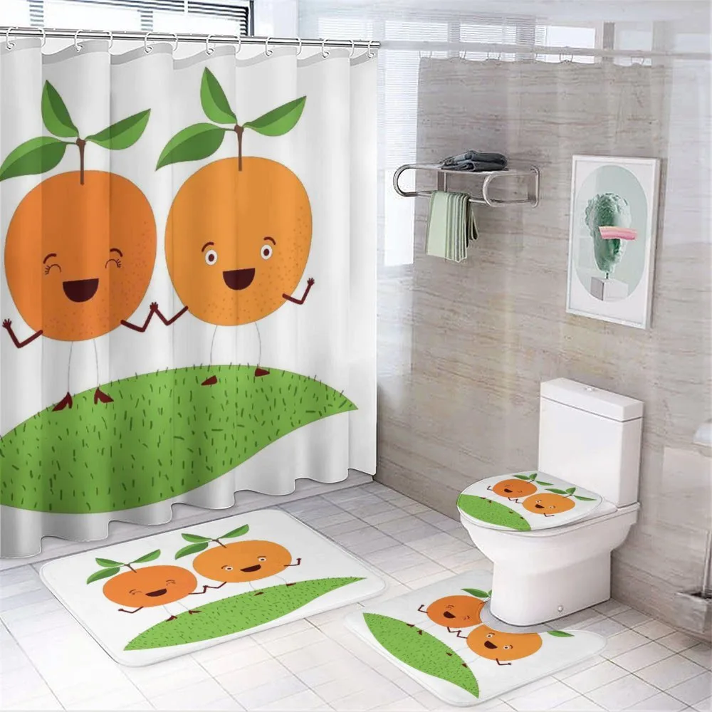 Cartoon Fruit — 4-Piece Bathroom Set preview
