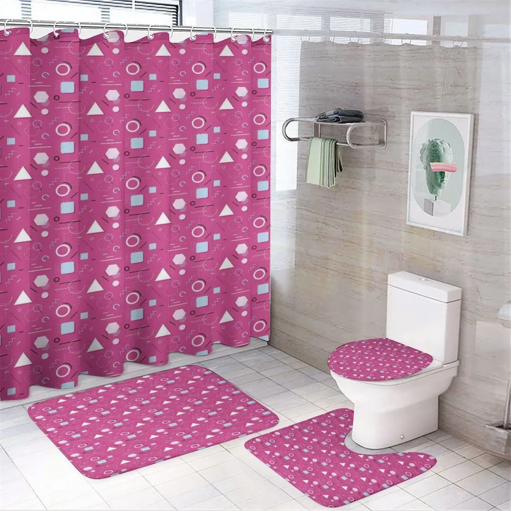 Memphis Style Design — 4-Piece Bathroom Set preview