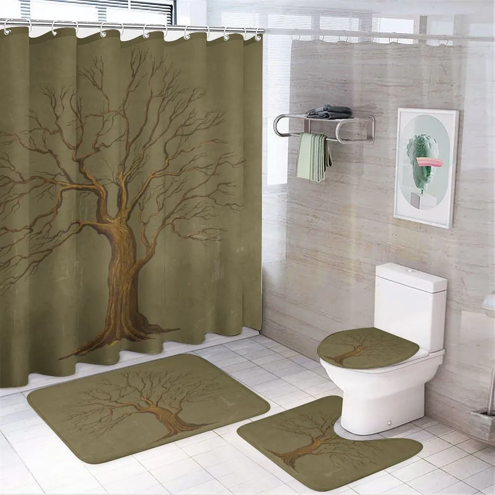 Old Paper Effect Vintage — 4-Piece Bathroom Set preview