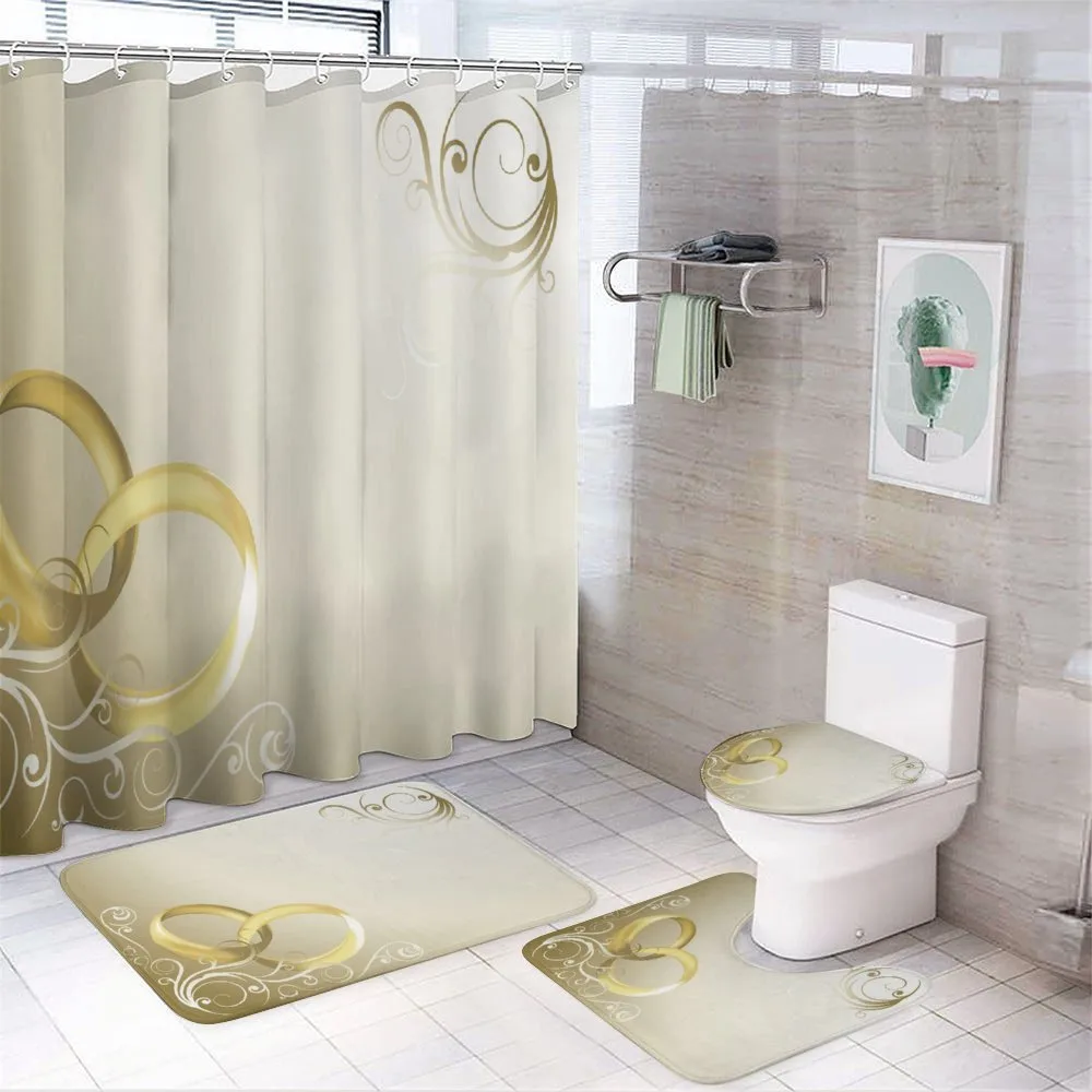 Rings Floral Romantic — 4-Piece Bathroom Set preview