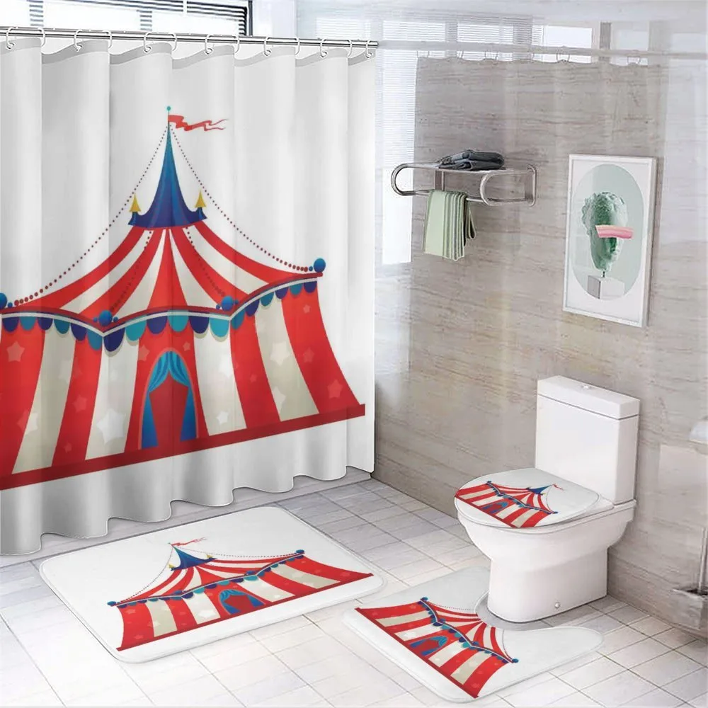 Stars Striped Circus — 4-Piece Bathroom Set preview