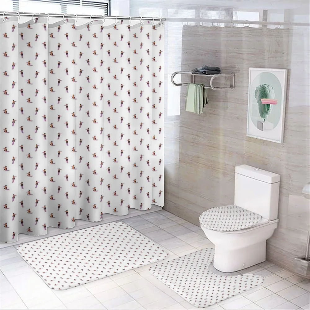 Toucan in Different Poses — 4-Piece Bathroom Set preview