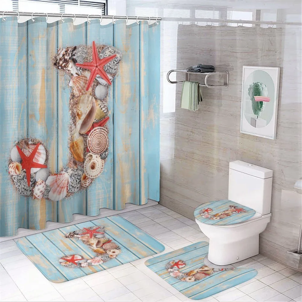 Tropic Rustic Summer J — 4-Piece Bathroom Set preview