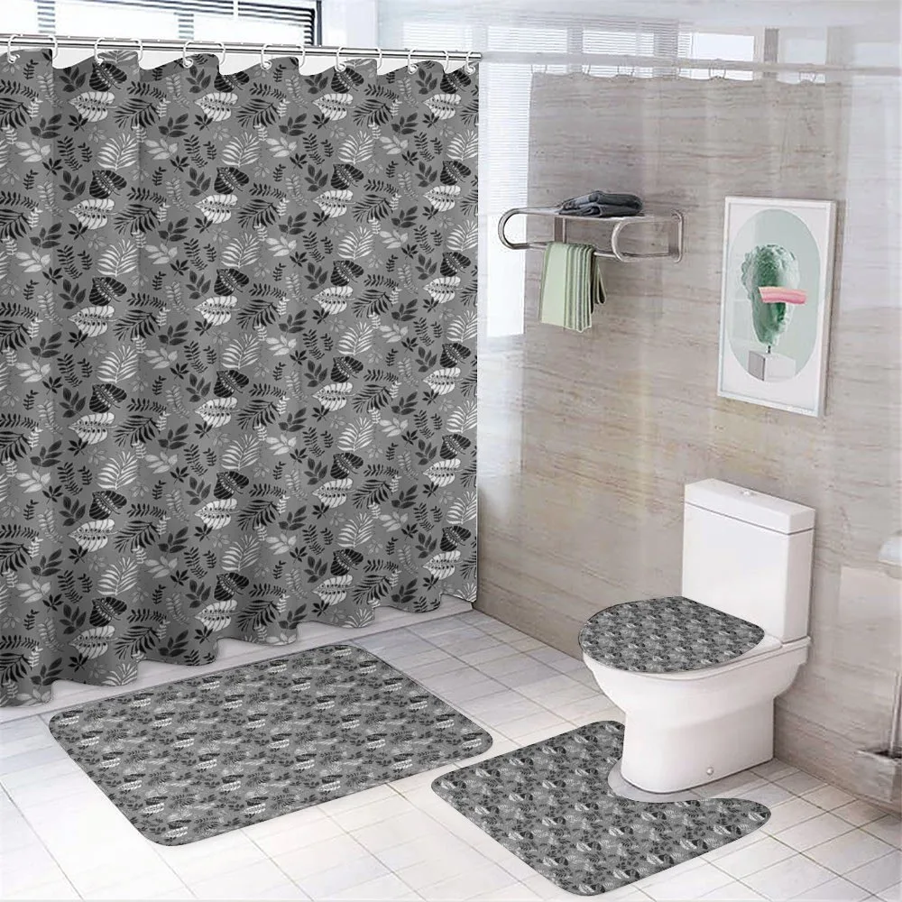 Various Leaves Plants — 4-Piece Bathroom Set preview