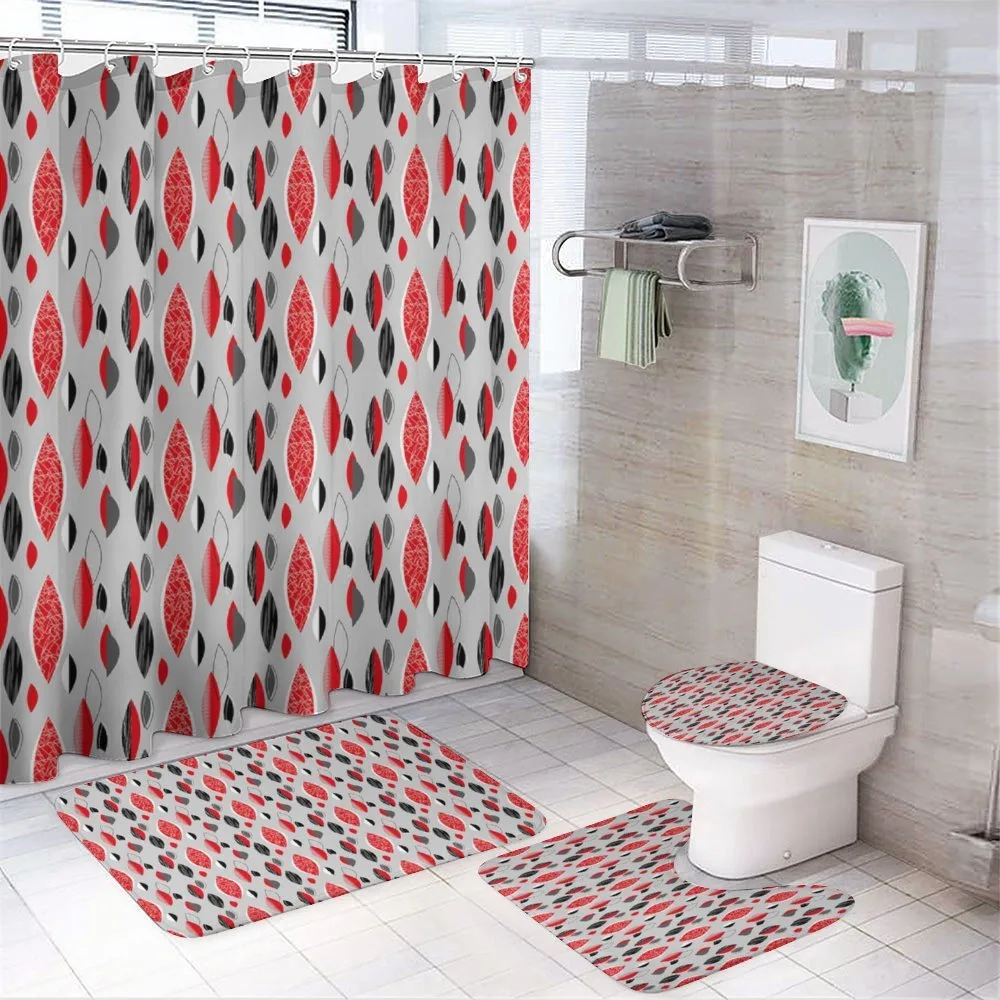 Abstract Oval Leaf — 4-Piece Bathroom Set preview