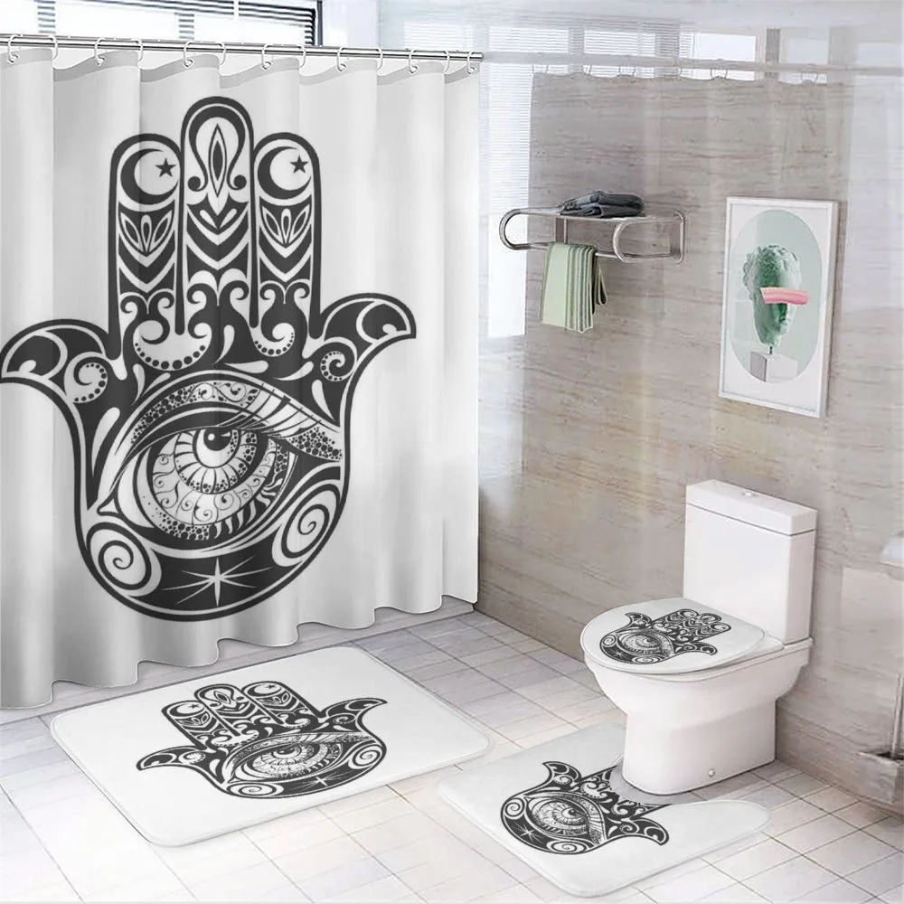 Art Moon Evil Eye — 4-Piece Bathroom Set preview
