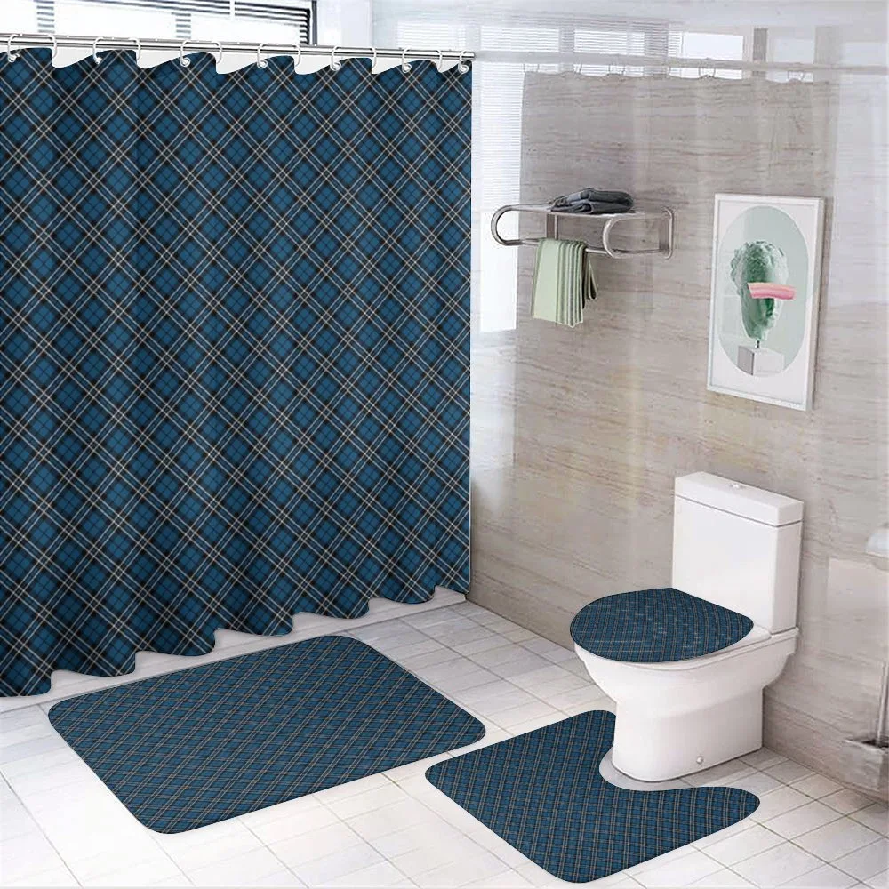 British Tartan Style — 4-Piece Bathroom Set preview