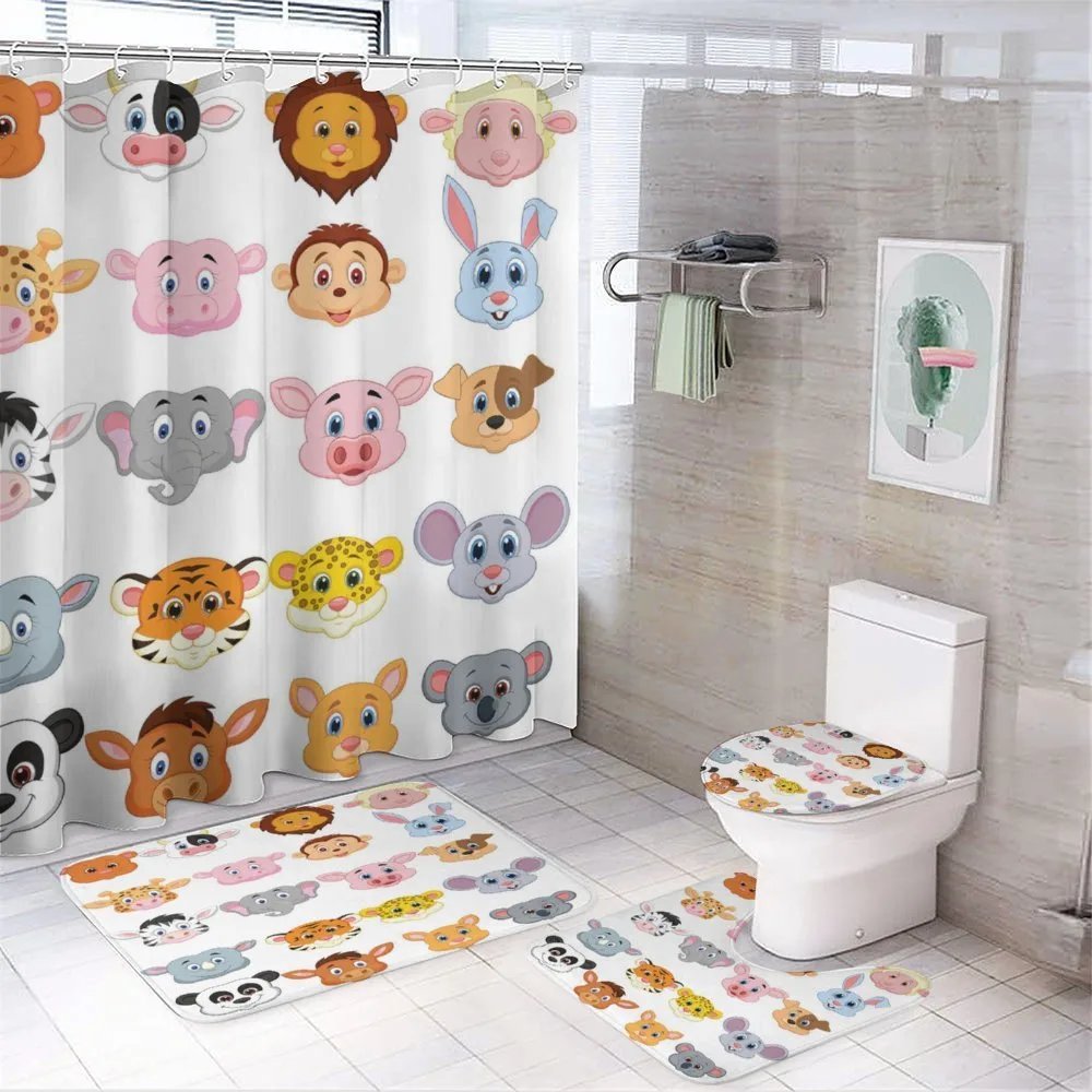 Farm Safari Animals Kid — 4-Piece Bathroom Set preview