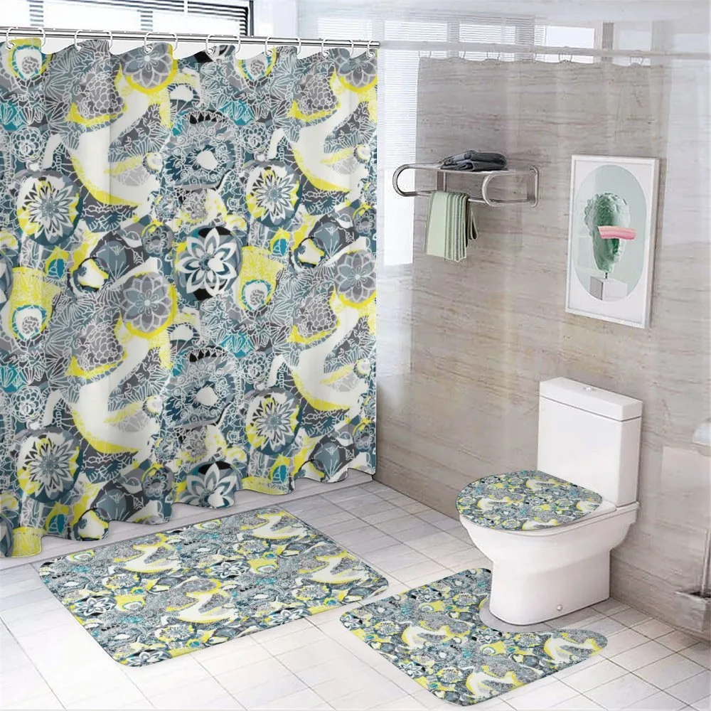 Mandala Vintage Style 4-Piece Bathroom Set product video