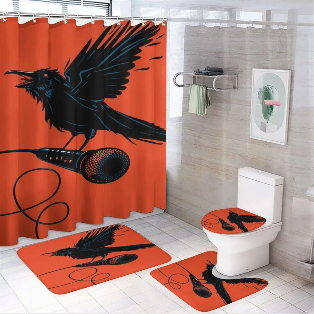 Raven with Microphone — 4-Piece Bathroom Set preview