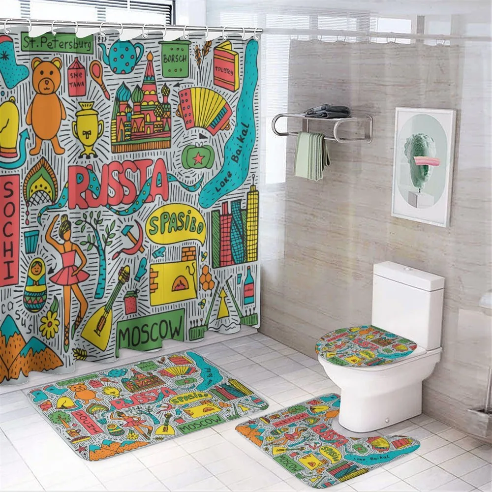 Russia Art Landmark — 4-Piece Bathroom Set preview