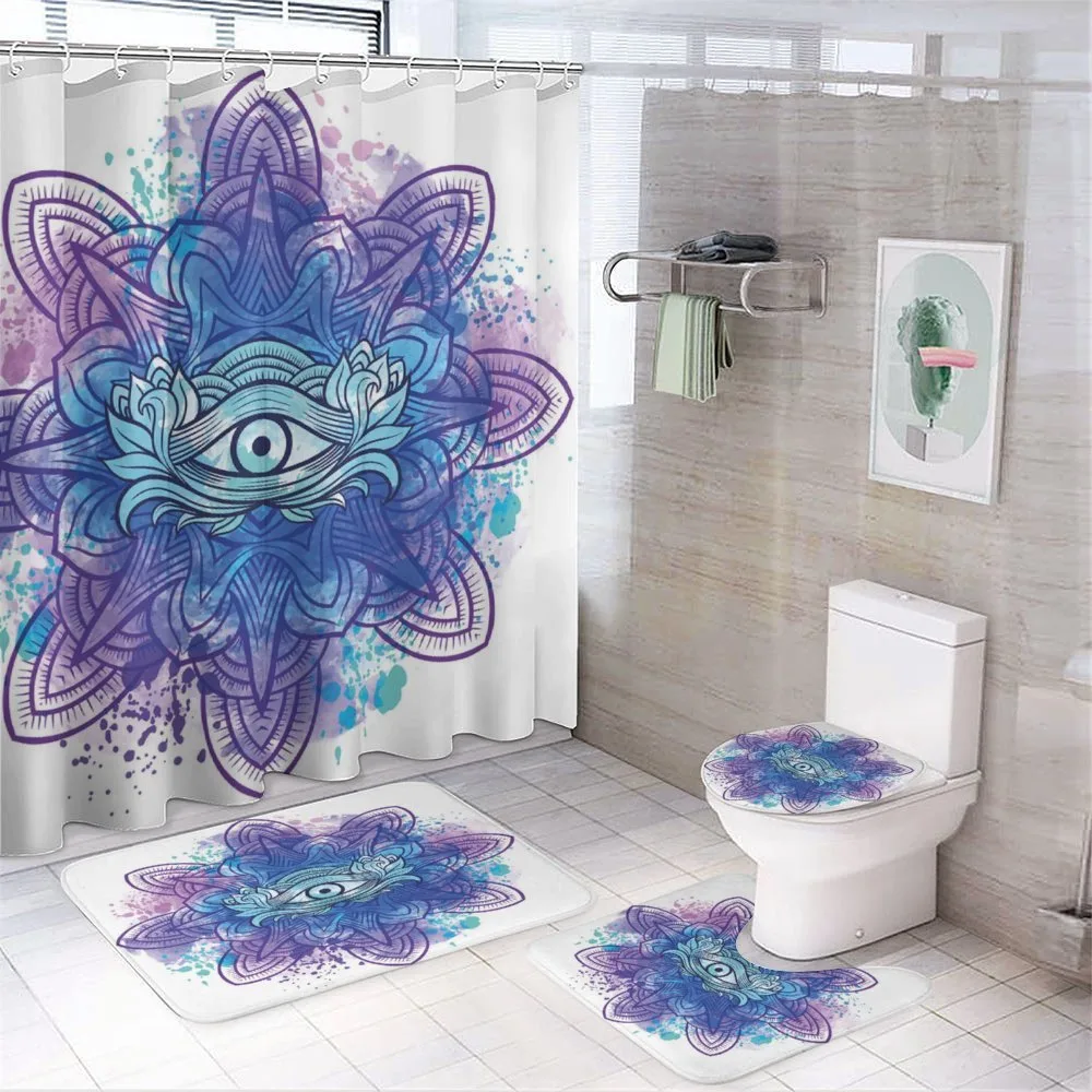 Third Eye Mandala Chakra — 4-Piece Bathroom Set preview