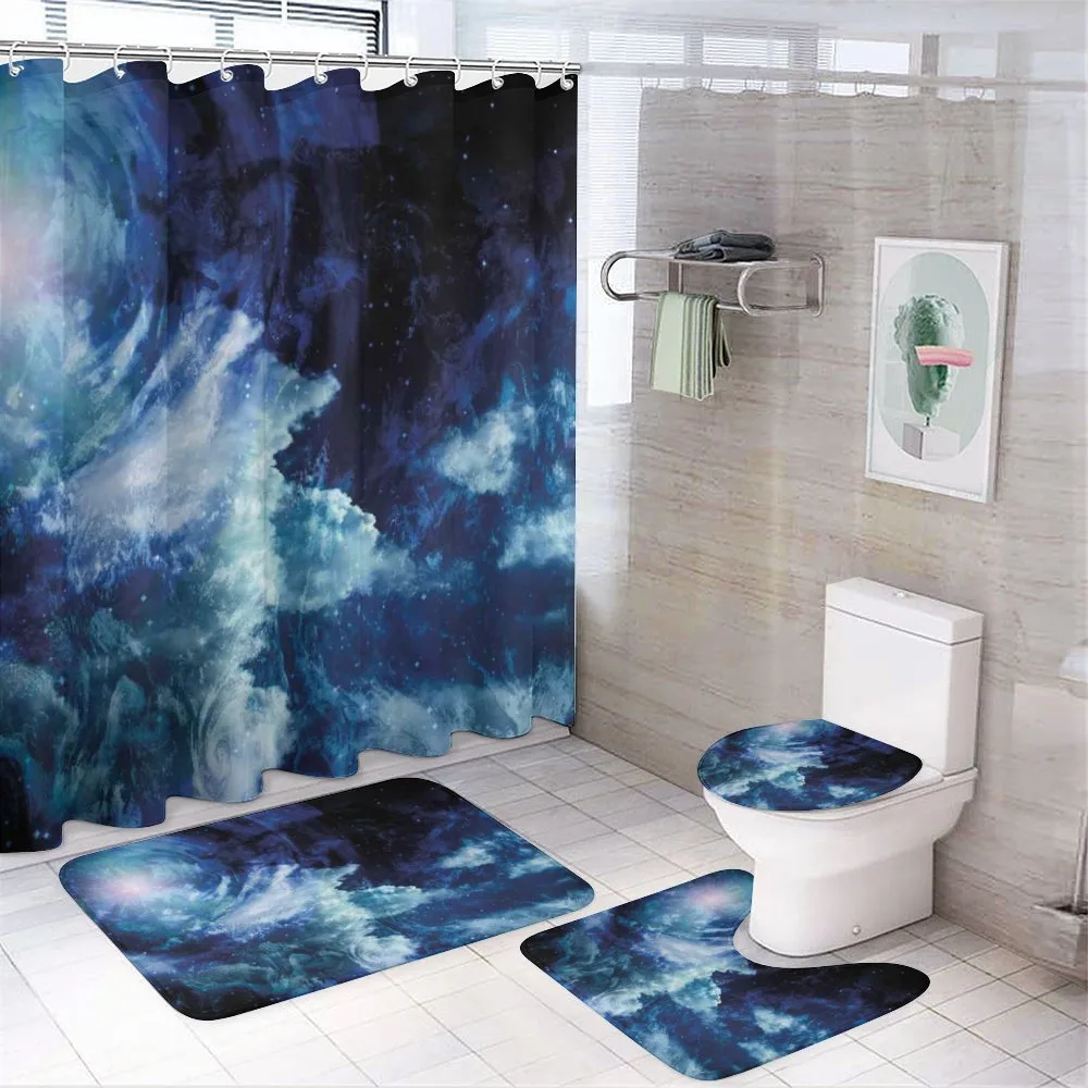 Universe Spiral Galaxy — 4-Piece Bathroom Set preview