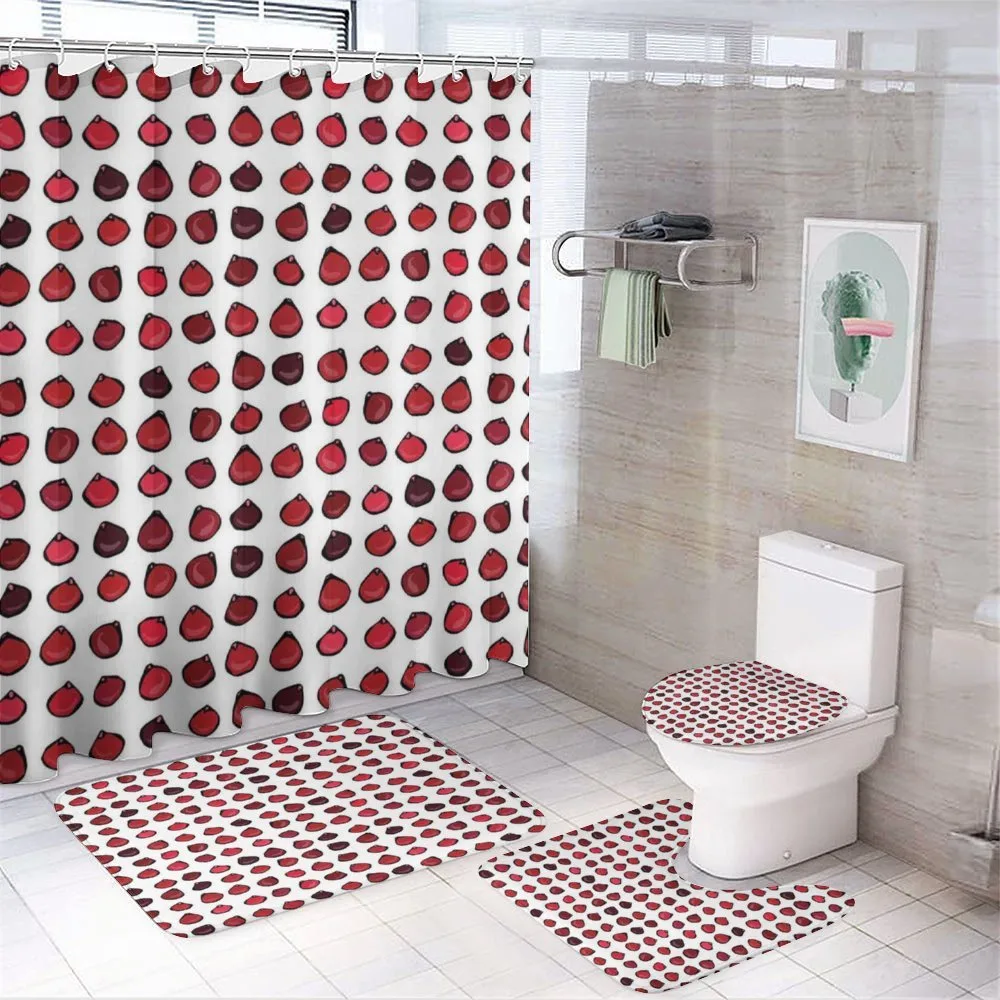 Childish Berry Pattern 4-Piece Bathroom Set product video