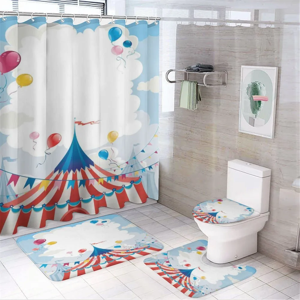 Circus Day Canvas Tent — 4-Piece Bathroom Set preview