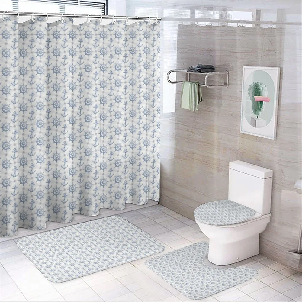 Marine Anchor Ship — 4-Piece Bathroom Set preview