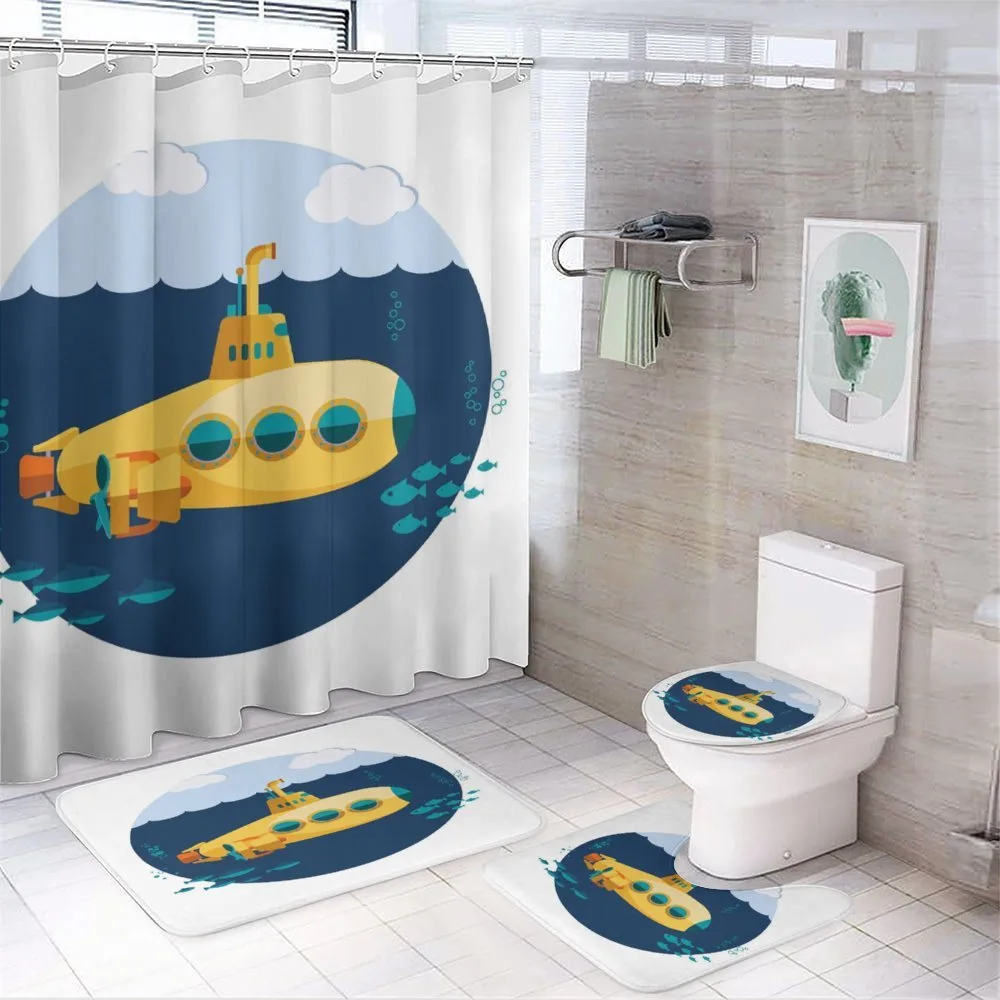Sea Fish Cloud — 4-Piece Bathroom Set preview