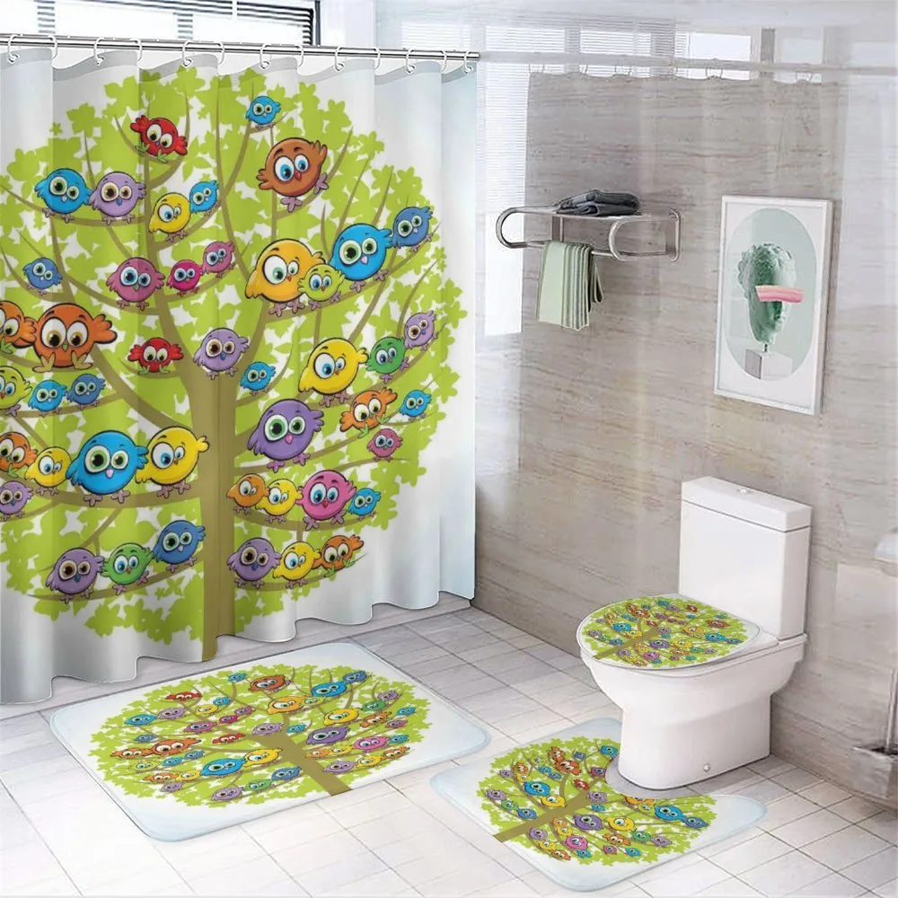 Canary Bird Fun Family — 4-Piece Bathroom Set preview