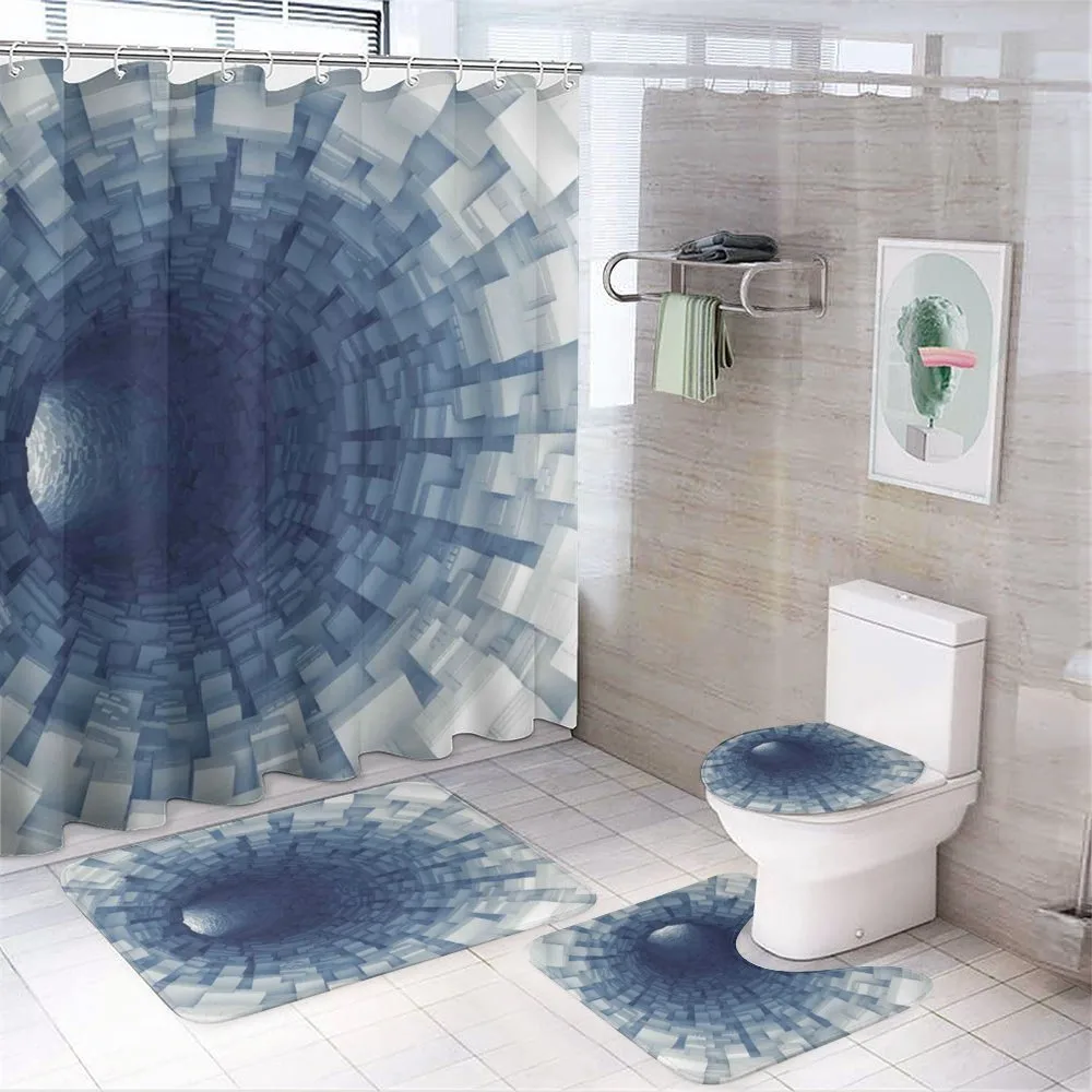 Digital Print of Tunnel — 4-Piece Bathroom Set preview