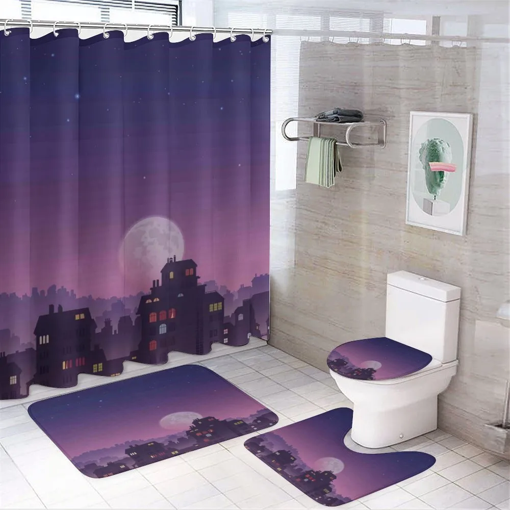Moon Starry Night Sky — 4-Piece Bathroom Set preview